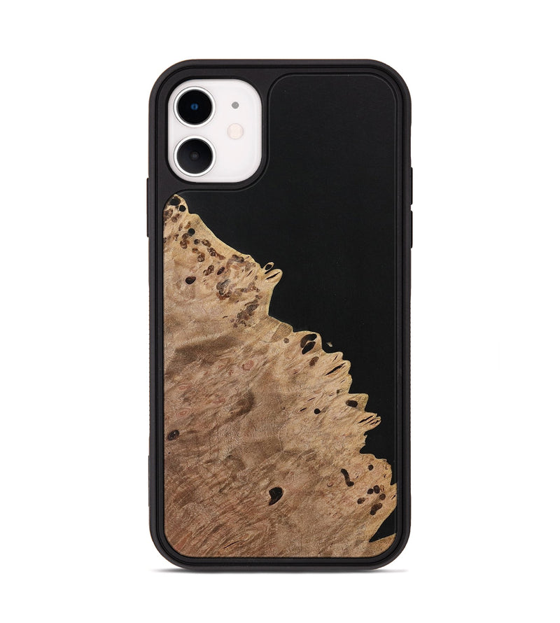 iPhone 11 Wood Phone Case - Alvaro (Pure Black, 731276)