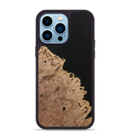 iPhone 14 Pro Max Wood Phone Case - Alvaro (Pure Black, 731276)