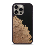 iPhone 15 Pro Max Wood Phone Case - Alvaro (Pure Black, 731276)