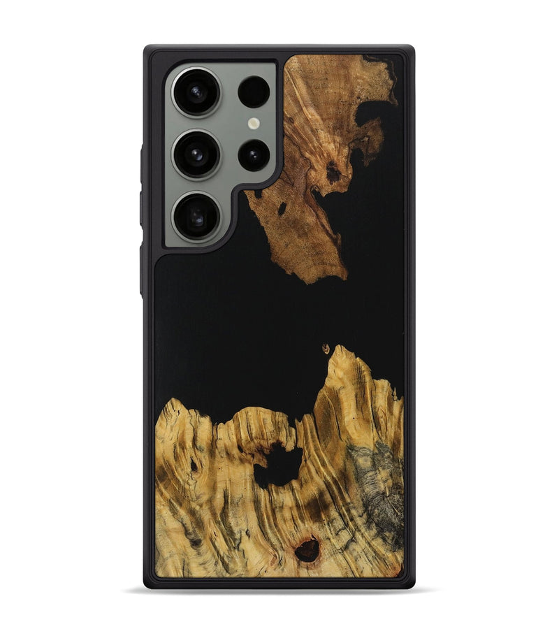 Galaxy S24 Ultra Wood Phone Case - Lenna (Pure Black, 731281)