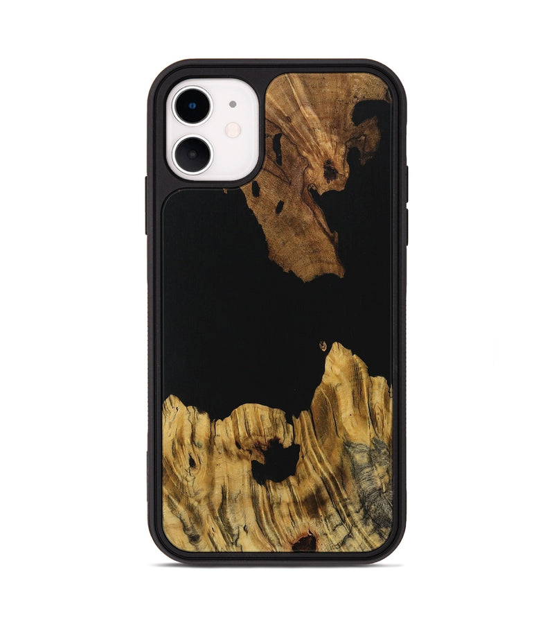 iPhone 11 Wood Phone Case - Lenna (Pure Black, 731281)