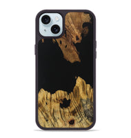 iPhone 15 Plus Wood Phone Case - Lenna (Pure Black, 731281)