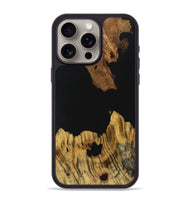 iPhone 15 Pro Max Wood Phone Case - Lenna (Pure Black, 731281)