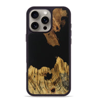 iPhone 16 Pro Max Wood Phone Case - Lenna (Pure Black, 731281)