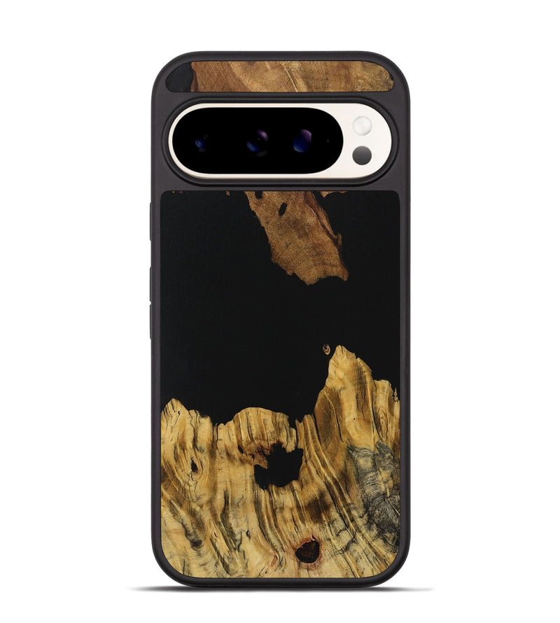 Pixel 9 Wood Phone Case - Lenna (Pure Black, 731281)