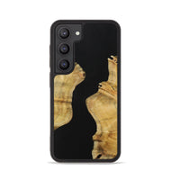 Galaxy S23 Wood Phone Case - Labfive (Pure Black, 731283)