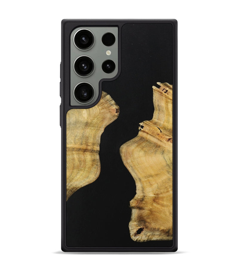 Galaxy S24 Ultra Wood Phone Case - Labfive (Pure Black, 731283)