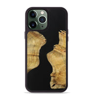 iPhone 13 Pro Max Wood Phone Case - Labfive (Pure Black, 731283)