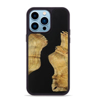 iPhone 14 Pro Max Wood Phone Case - Labfive (Pure Black, 731283)