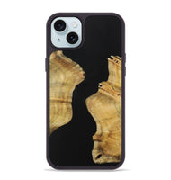 iPhone 15 Plus Wood Phone Case - Labfive (Pure Black, 731283)