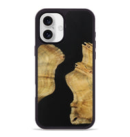 iPhone 16 Plus Wood Phone Case - Labfive (Pure Black, 731283)