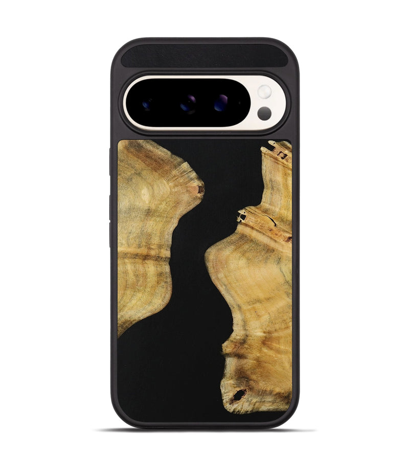 Pixel 9 Wood Phone Case - Labfive (Pure Black, 731283)