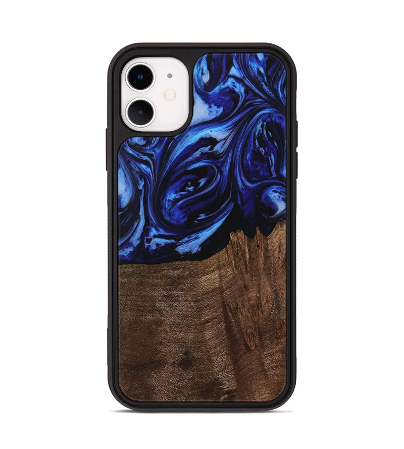 iPhone 11 Wood Phone Case - Jaydon (Blue, 731286)