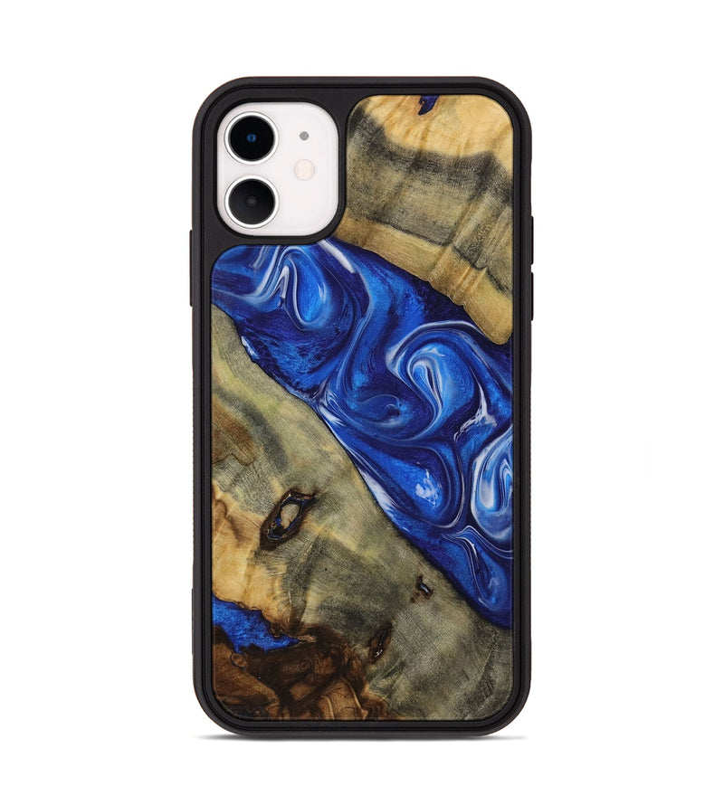 iPhone 11 Wood Phone Case - Danit (Blue, 731288)