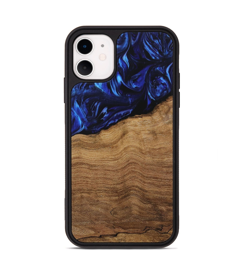 iPhone 11 Wood Phone Case - Pieter (Blue, 731290)