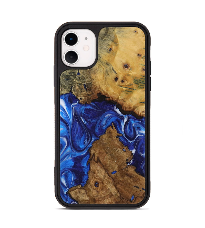 iPhone 11 Wood Phone Case - Kiah (Blue, 731292)