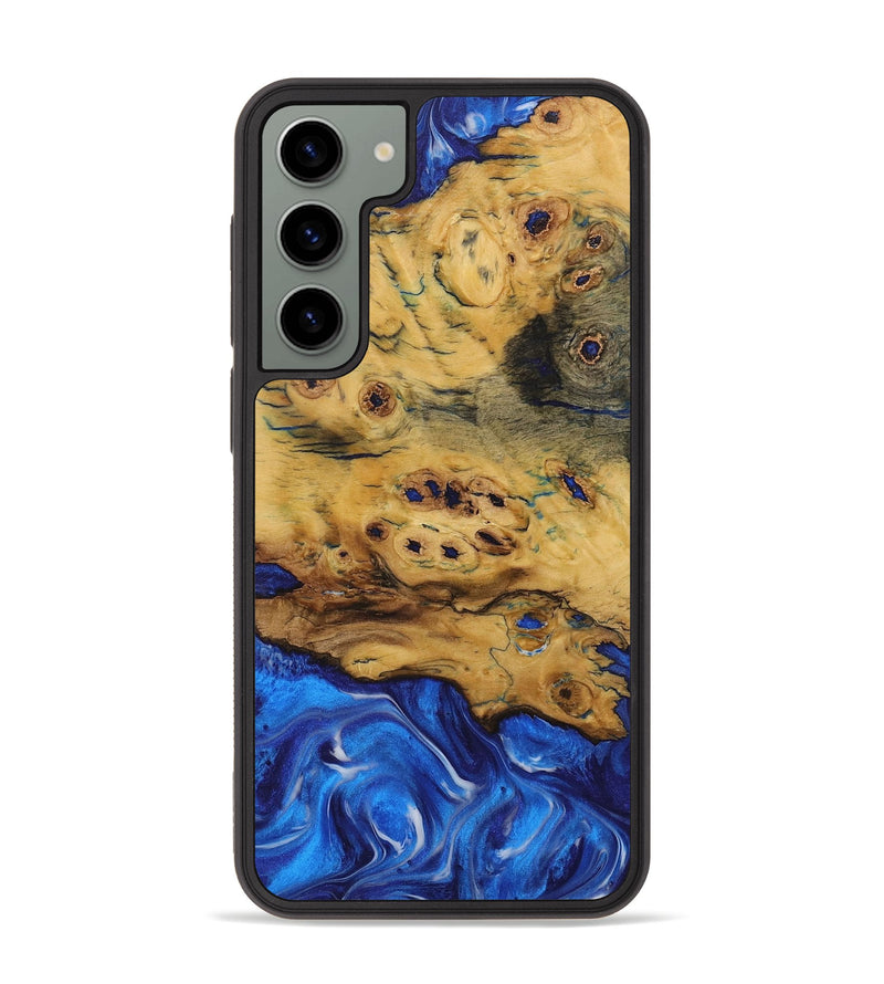 Galaxy S23 Plus Wood Phone Case - Anup (Blue, 731293)