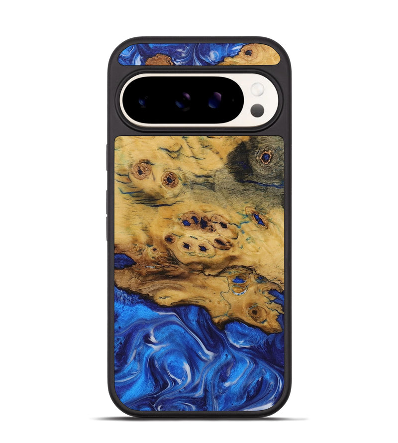 Pixel 9 Wood Phone Case - Anup (Blue, 731293)