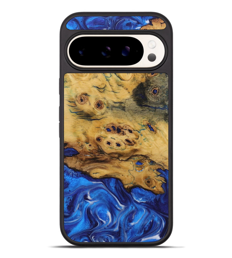 Pixel 9 Pro XL Wood Phone Case - Anup (Blue, 731293)