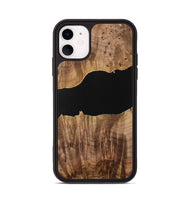 iPhone 11 Wood Phone Case - Katalin (Pure Black, 731297)