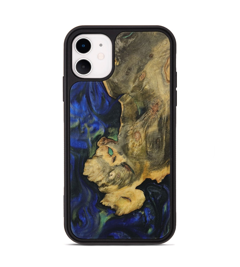 iPhone 11 Wood Phone Case - Stew (Blue, 731300)