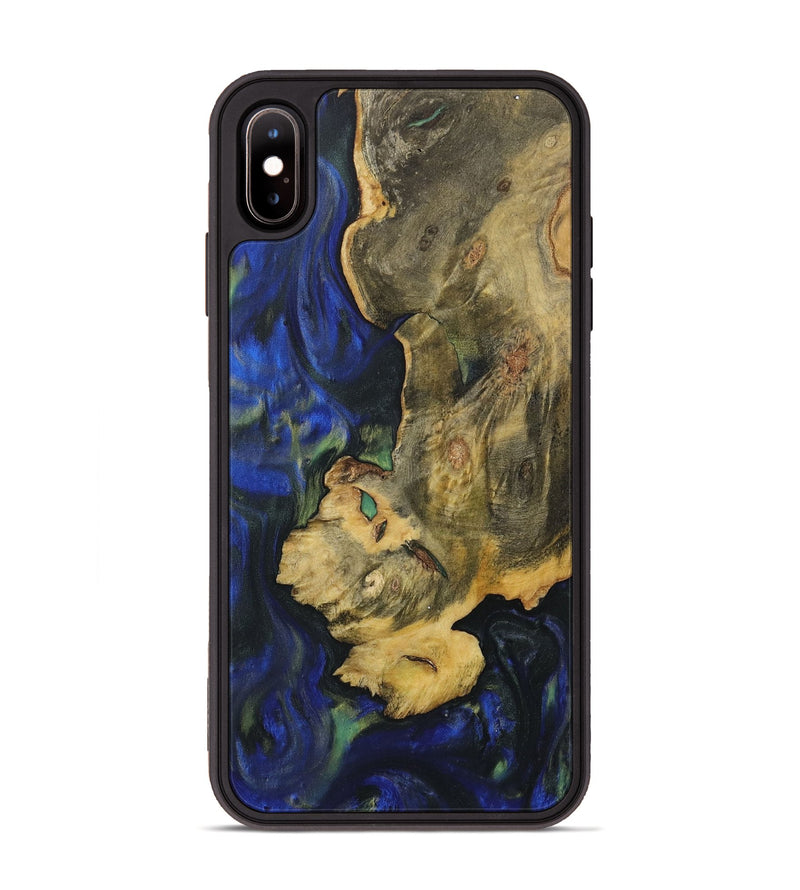 iPhone Xs Max Wood Phone Case - Stew (Blue, 731300)