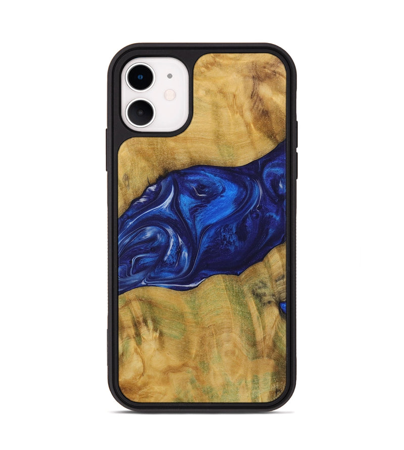 iPhone 11 Wood Phone Case - Gianni (Blue, 731303)