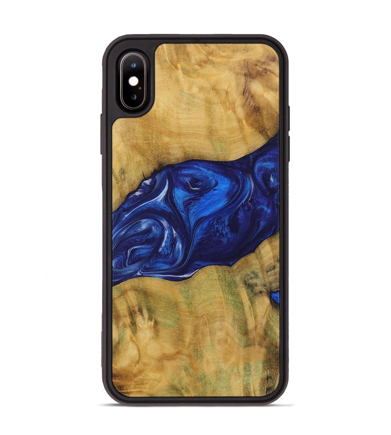 iPhone Xs Max Wood Phone Case - Gianni (Blue, 731303)