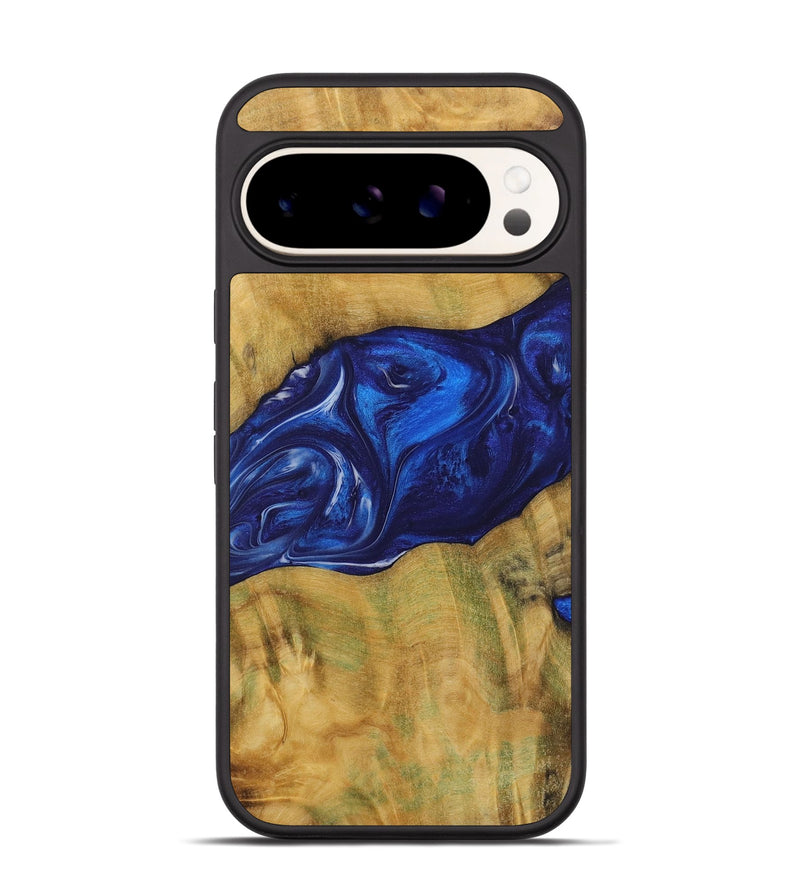 Pixel 9 Wood Phone Case - Gianni (Blue, 731303)