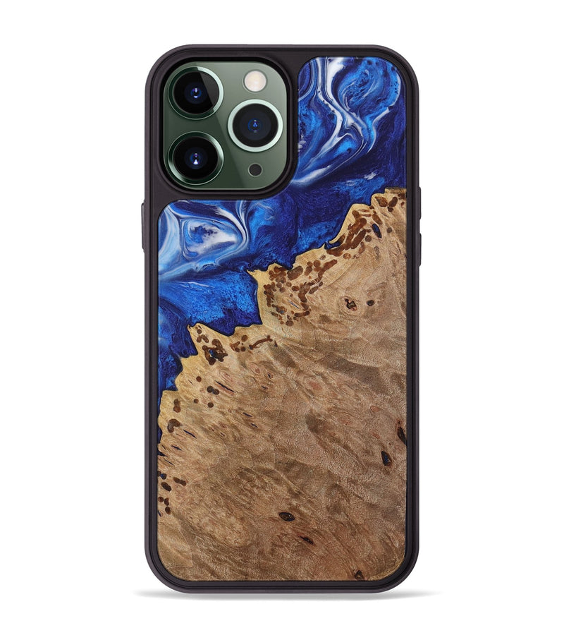 iPhone 13 Pro Max Wood Phone Case - Edin (Blue, 731304)