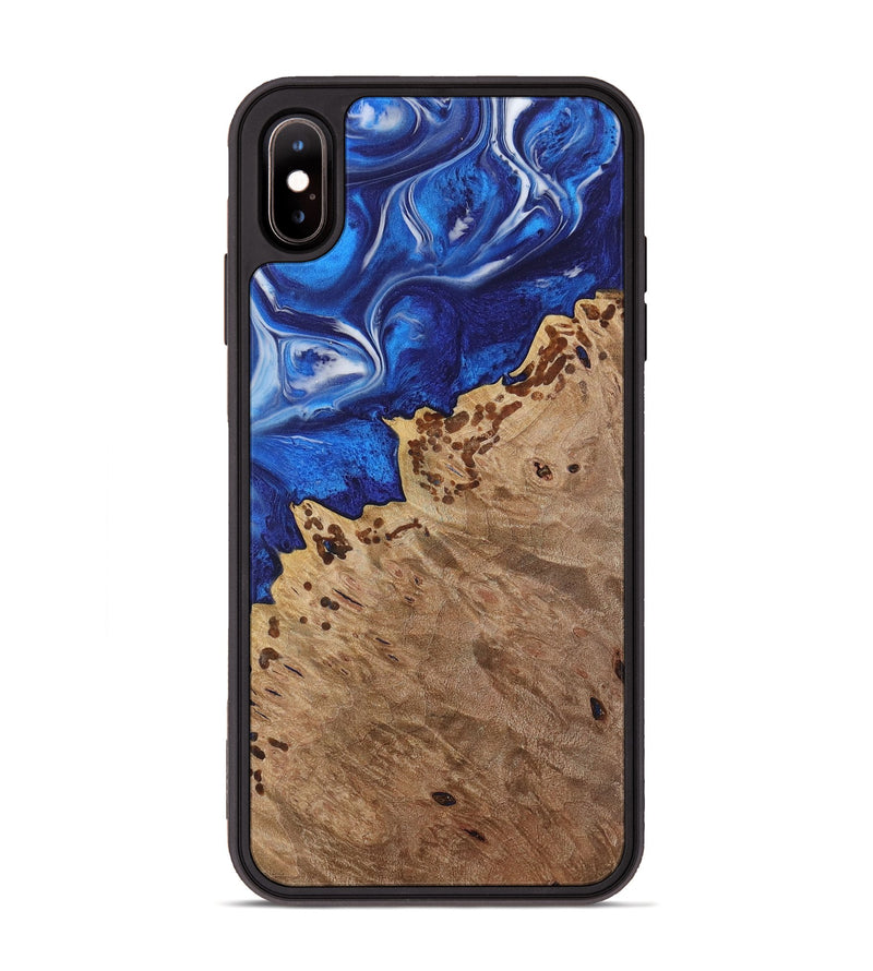 iPhone Xs Max Wood Phone Case - Edin (Blue, 731304)