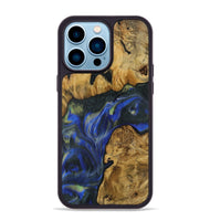 iPhone 14 Pro Max Wood Phone Case - Muire (Blue, 731305)