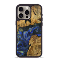 iPhone 15 Pro Max Wood Phone Case - Muire (Blue, 731305)