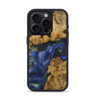 iPhone 15 Pro Wood Phone Case - Muire (Blue, 731305)