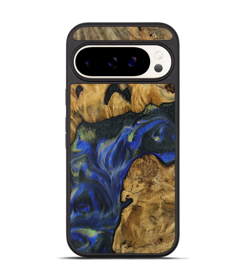 Pixel 9 Wood Phone Case - Muire (Blue, 731305)