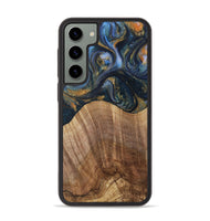 Galaxy S23 Plus Wood Phone Case - Lydie (Teal & Gold, 731308)