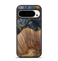 Pixel 9 Wood Phone Case - Lydie (Teal & Gold, 731308)