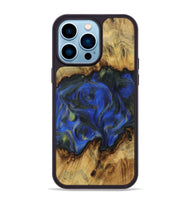 iPhone 14 Pro Max Wood Phone Case - Gilman (Blue, 731309)