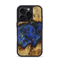 iPhone 16 Pro Wood Phone Case - Gilman (Blue, 731309)