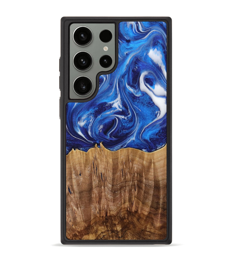 Galaxy S23 Ultra Wood Phone Case - Weringh (Blue, 731310)