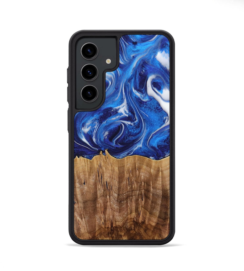 Galaxy S24 Wood Phone Case - Weringh (Blue, 731310)