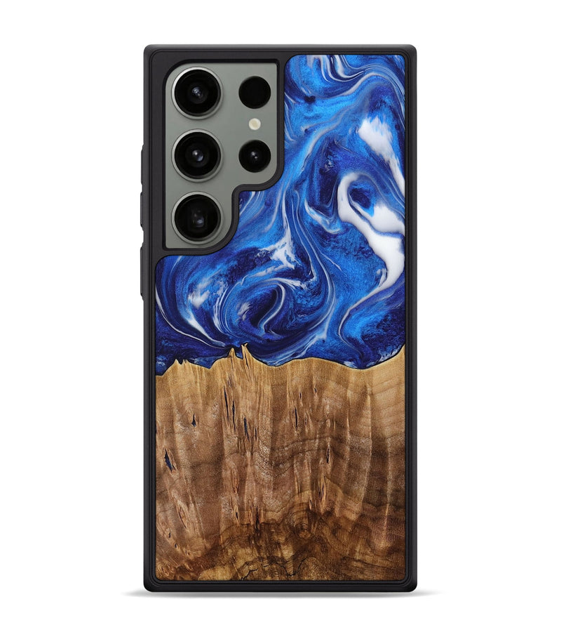 Galaxy S24 Ultra Wood Phone Case - Weringh (Blue, 731310)