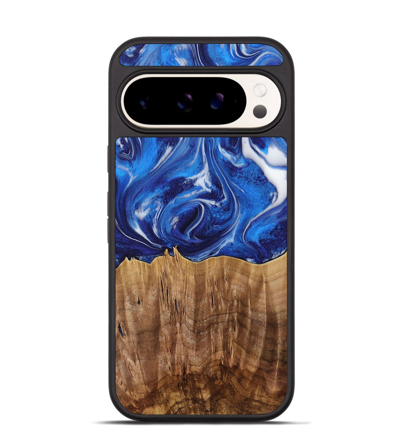 Pixel 9 Wood Phone Case - Weringh (Blue, 731310)