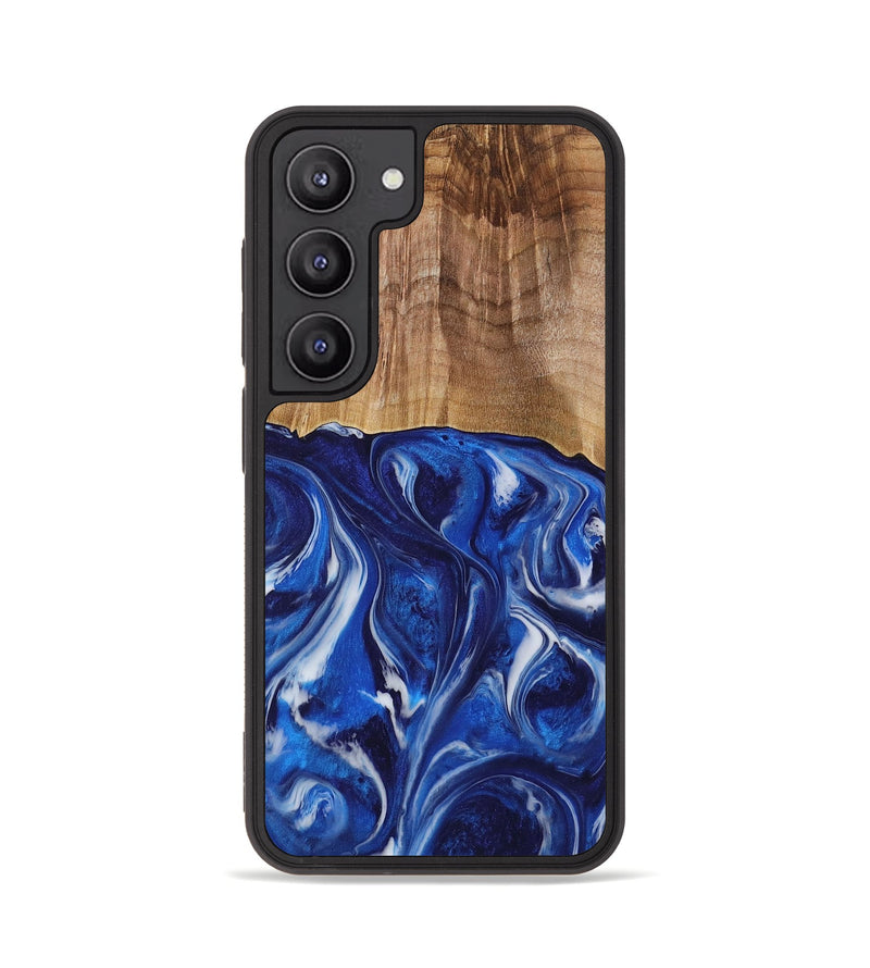 Galaxy S23 Wood Phone Case - Elissa (Blue, 731315)