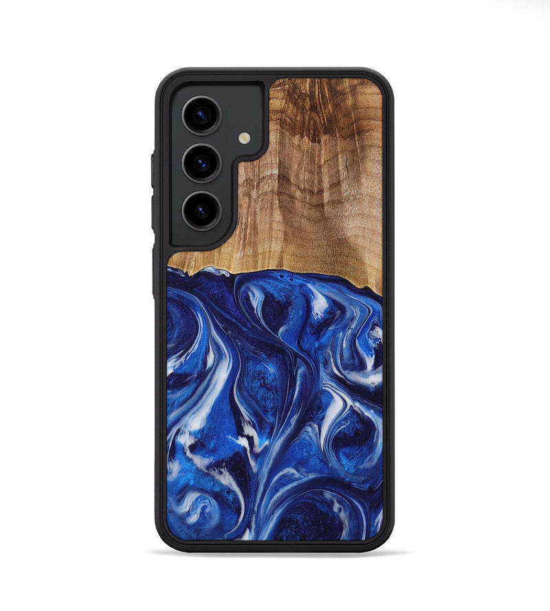 Galaxy S24 Wood Phone Case - Elissa (Blue, 731315)