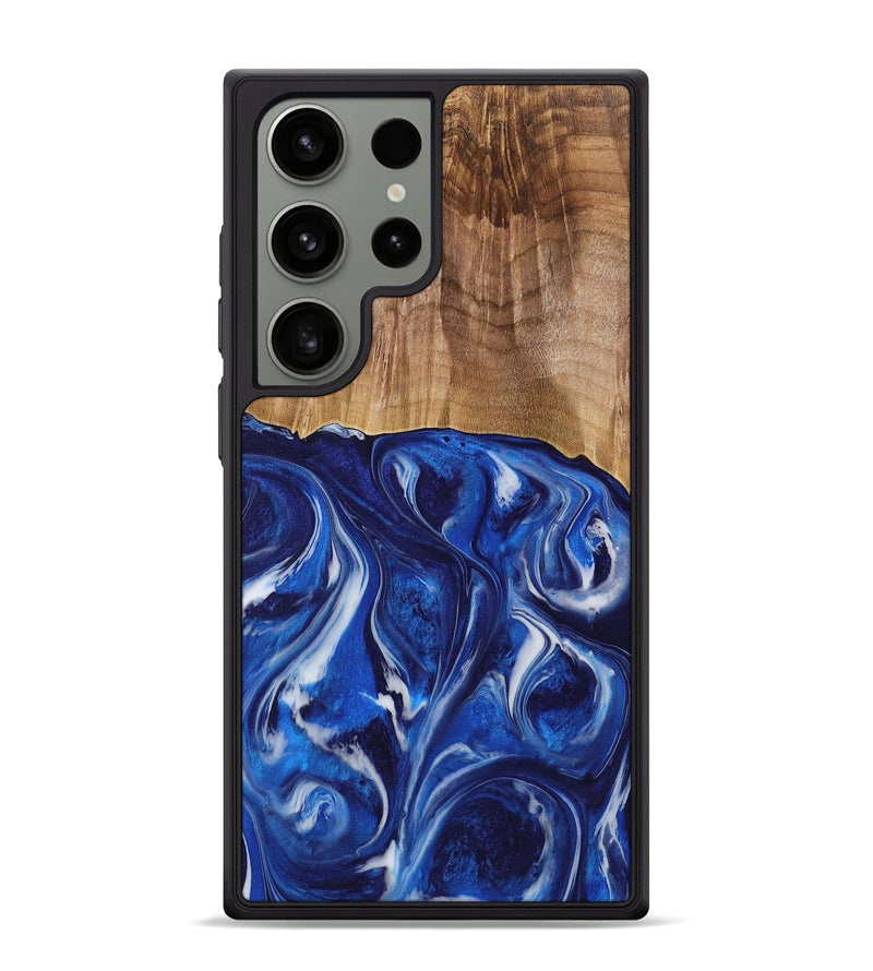 Galaxy S24 Ultra Wood Phone Case - Elissa (Blue, 731315)