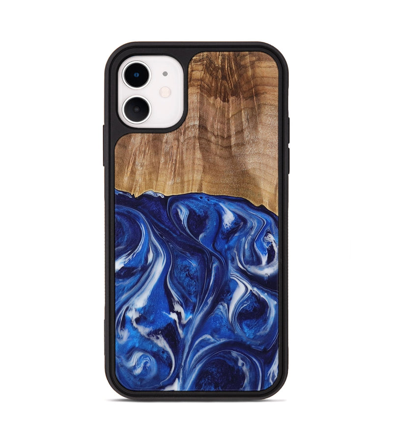 iPhone 11 Wood Phone Case - Elissa (Blue, 731315)