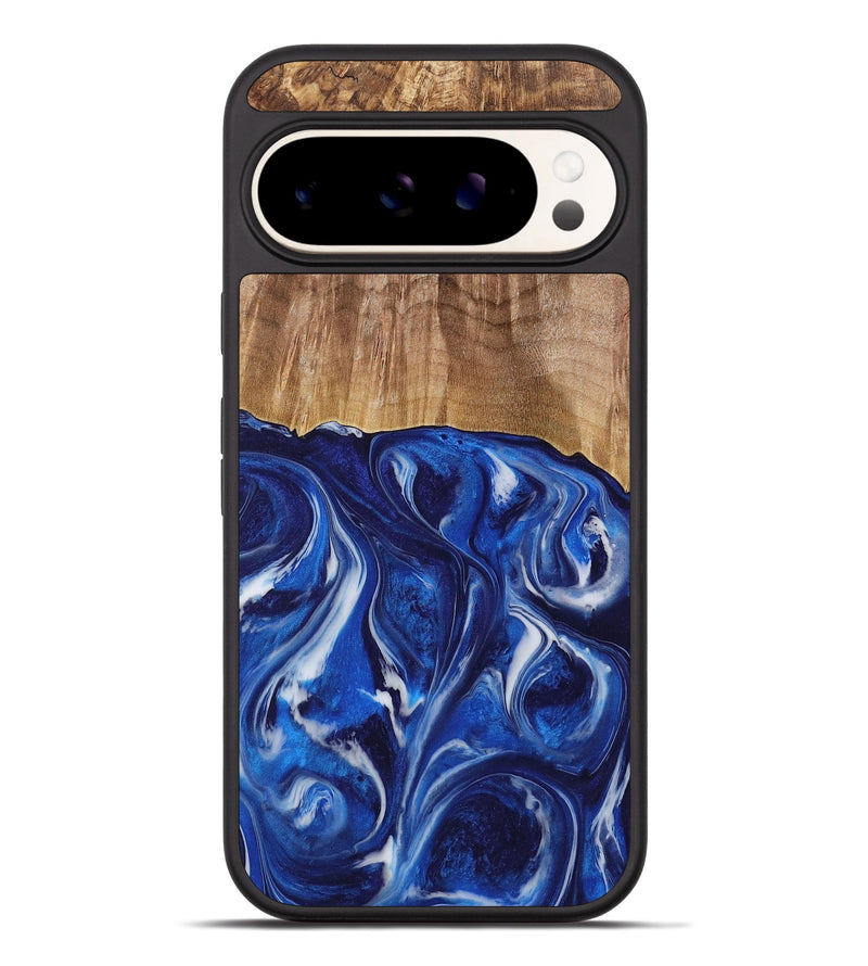 Pixel 9 Pro XL Wood Phone Case - Elissa (Blue, 731315)