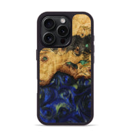 iPhone 16 Pro Wood Phone Case - Nolia (Blue, 731316)