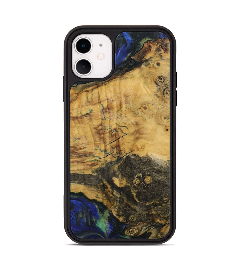 iPhone 11 Wood Phone Case - Raju (Blue, 731317)